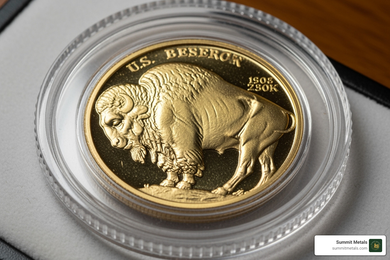 Gold Buffalo coins in a plastic flip and a hard capsule - are gold buffalo coins packaged in plastic or airtight containers