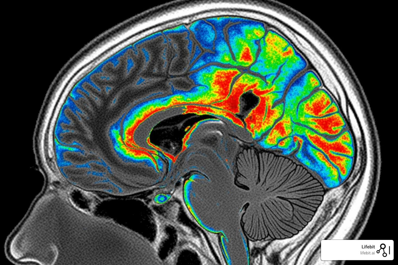 brain scan showing affected areas - define hie
