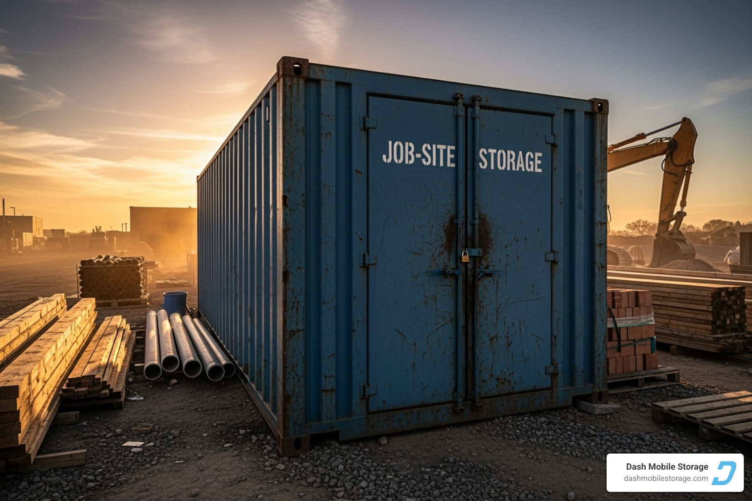 comparing a 20-foot and a 40-foot storage container - job-site storage containers