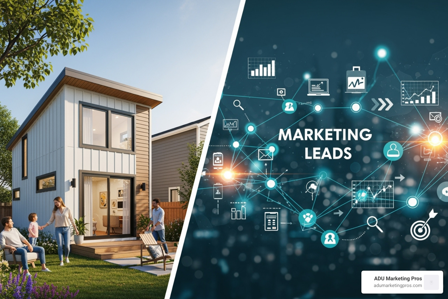 search engine results page with an ADU contractor ranking #1 locally - ADU marketing leads