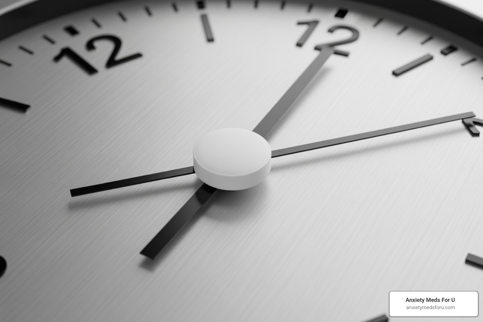 A clock with a pill in the center, symbolizing the duration of drug effects - how long do oxycontin last