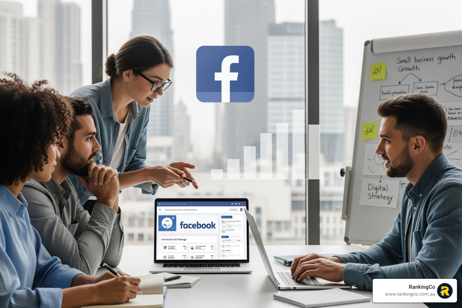 clean and understandable performance report dashboard showing key metrics like ROAS and CPA - facebook advertising agency for small business