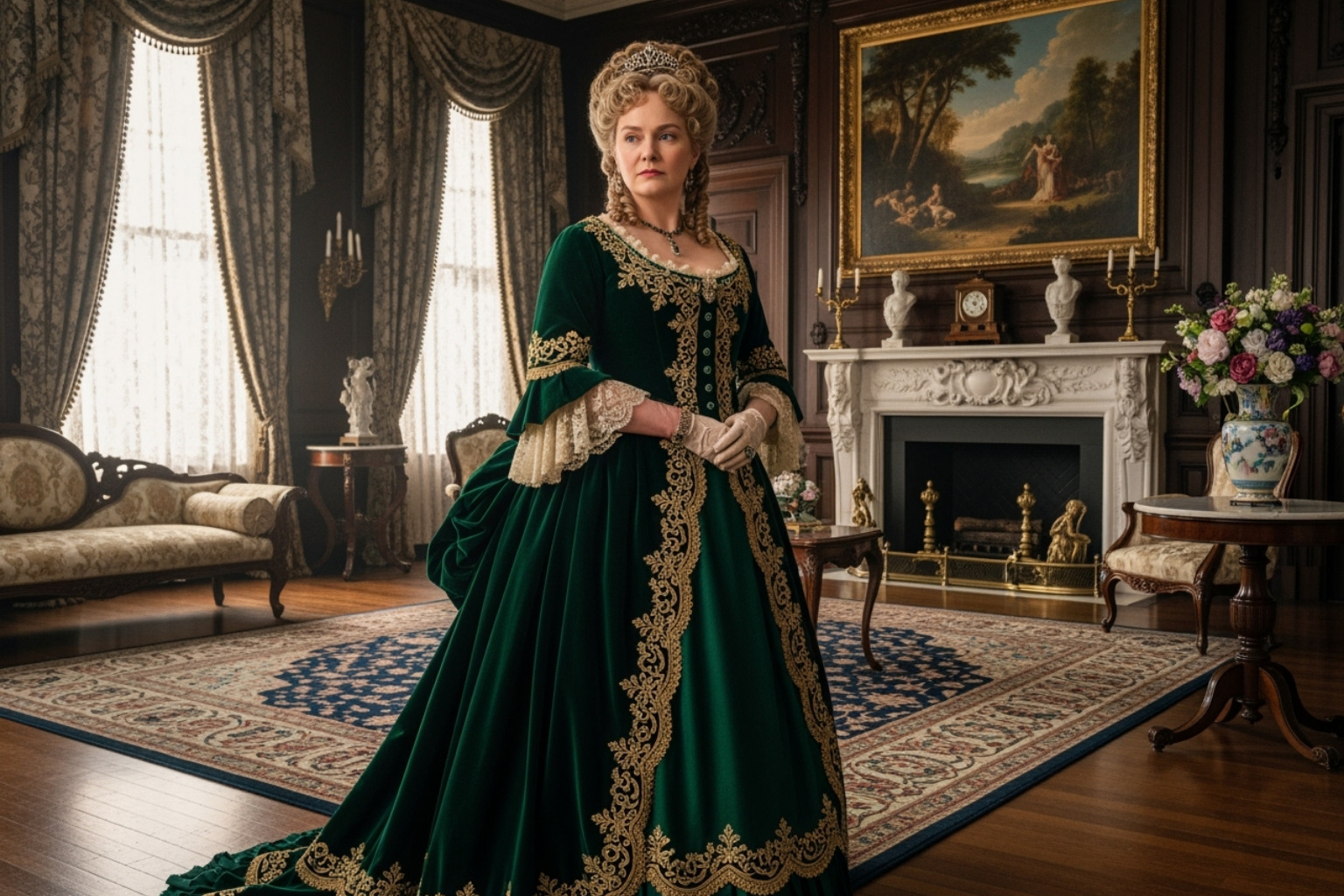 Carrie Coon as Bertha Russell in The Gilded Age - carrie coon movies and tv shows