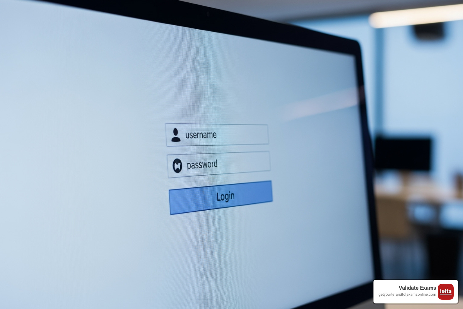 Login screen for the IELTS Results Verification Service - real IELTS certificate