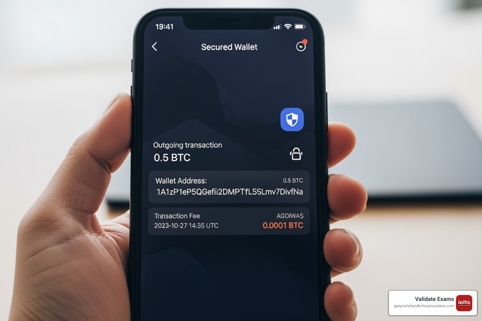 Secure digital wallet interface on a phone - Where to buy