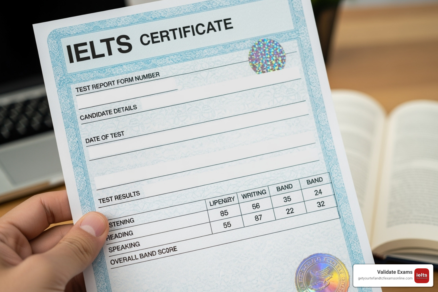 university admissions officer verifying an IELTS score online - legit IELTS certificate