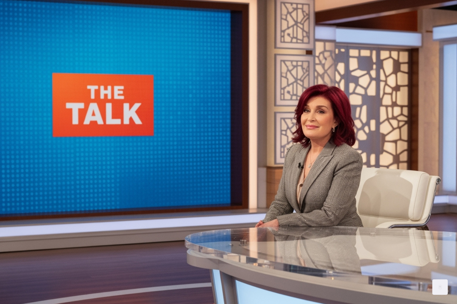 Sharon Osbourne on the set of 'The Talk' - sharon osbourne
