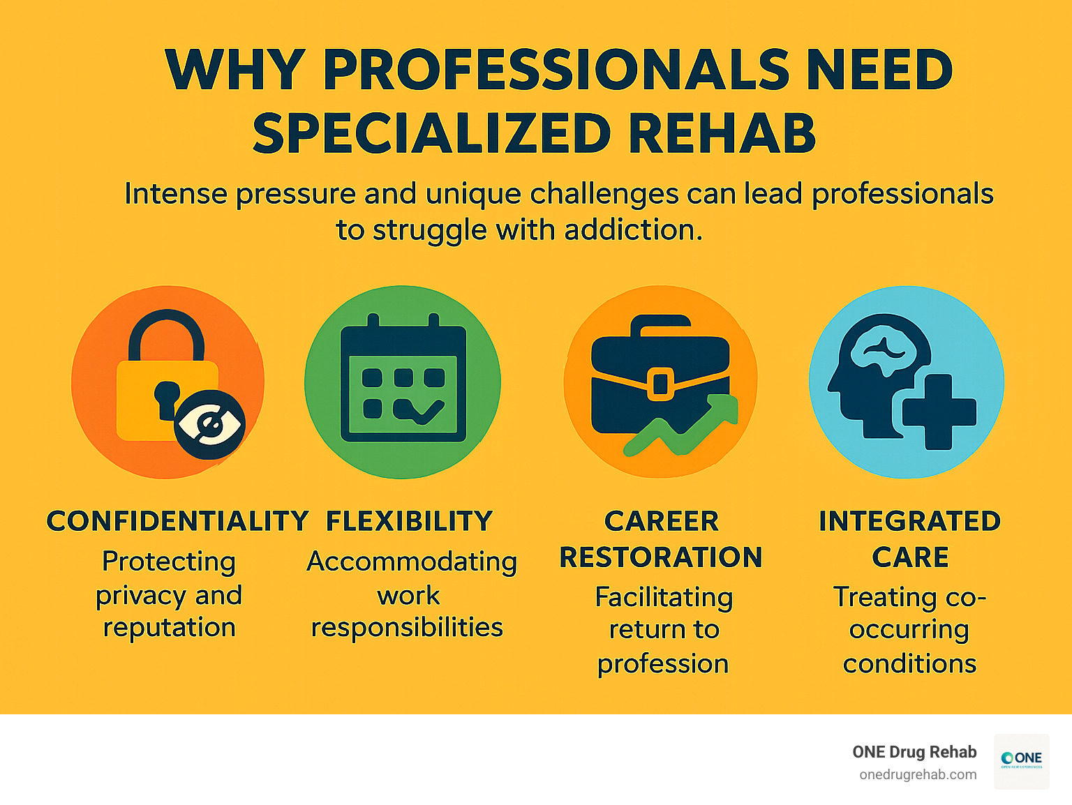 Infographic on Why Professionals Need Specialized Rehab - inpatient rehab for professionals infographic Infographic on Why Professionals Need Specialized Rehab - inpatient rehab for professionals infographic
