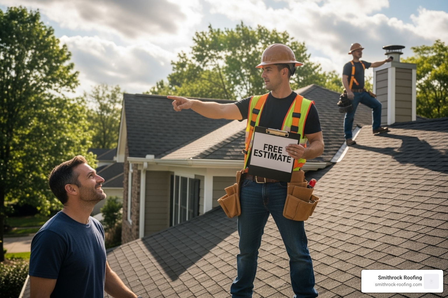 Detailed roofing estimate document - roofers with free estimates