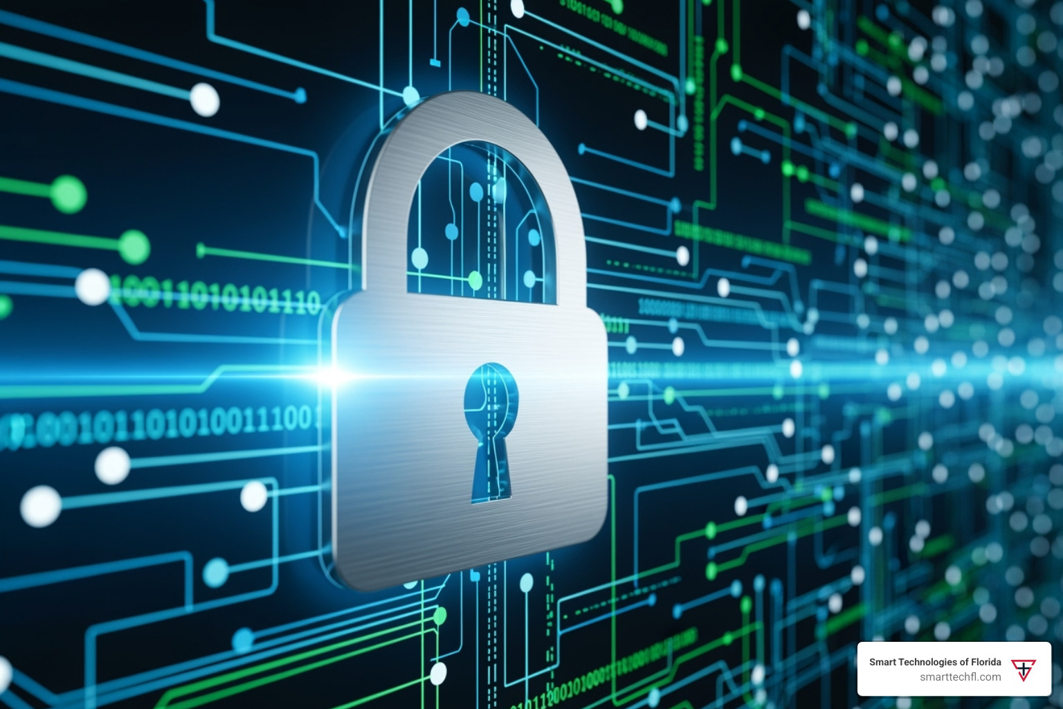 Secure network lock icon overlaid on communication channels, symbolizing data encryption and protection - enterprise voice communications