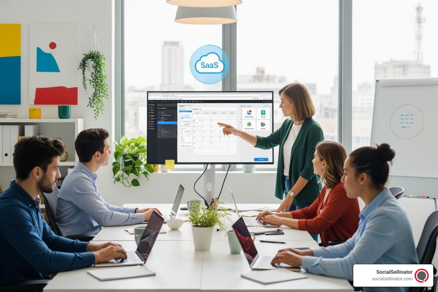 Dashboard showing key SaaS content marketing KPIs such as organic traffic growth, lead quality, trial sign-ups, and conversion rates - saas content writing agency