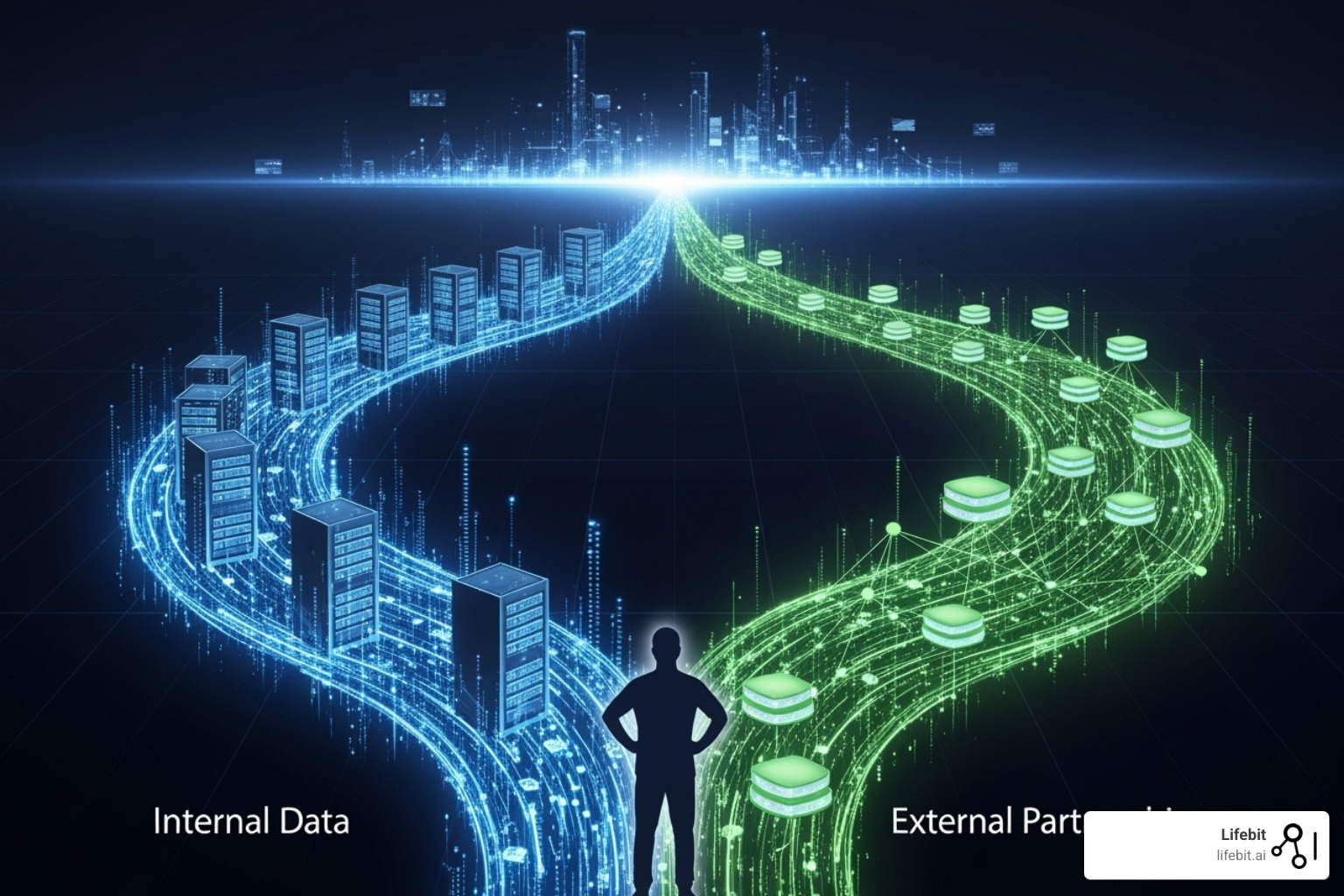 Flowchart showing the decision between self-hosting and using a trusted analytics partner - HIPAA-compliant data analytics