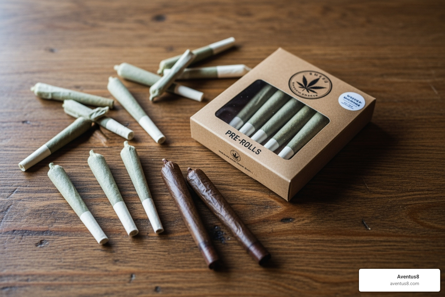 Different types of pre-rolls like singles, packs, and blunts - thc a pre rolls
