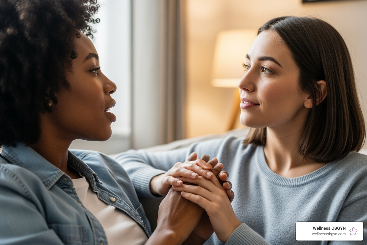 Couple talking supportively - lifestyle changes for ed