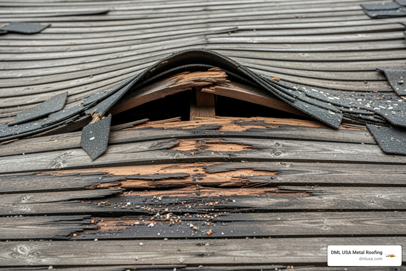 warped decking hidden under shingles - can you put metal roof directly on top of shingles
