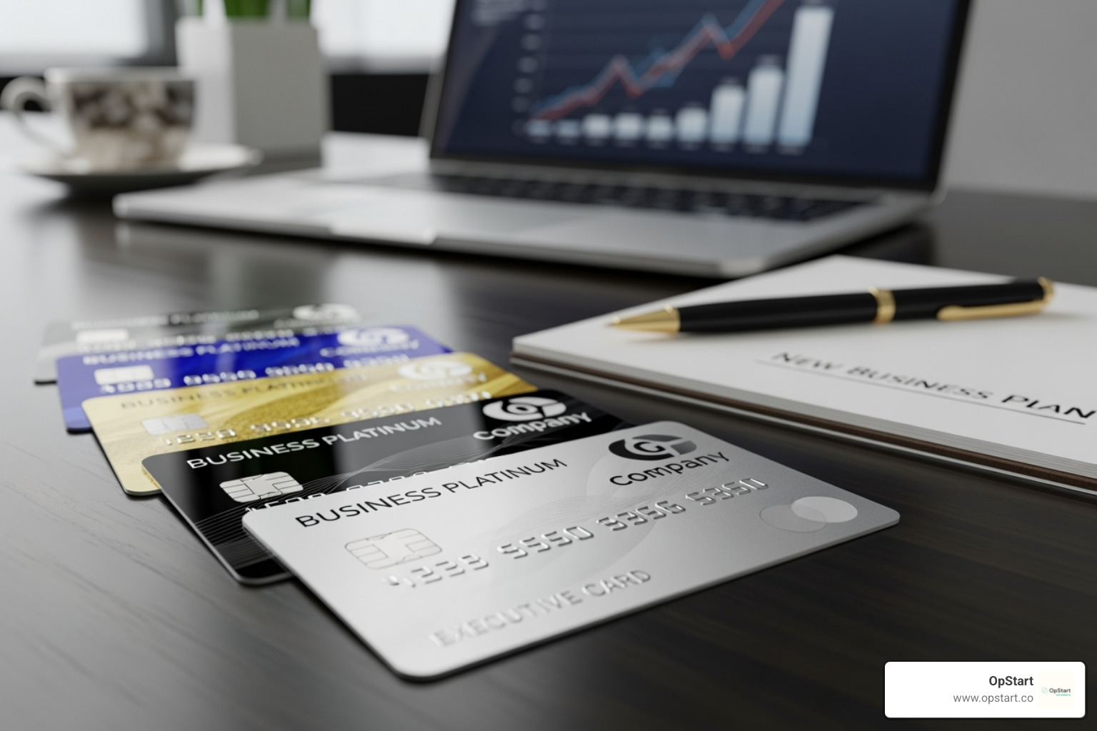 Business credit card application form on a screen - best business credit cards for new businesses