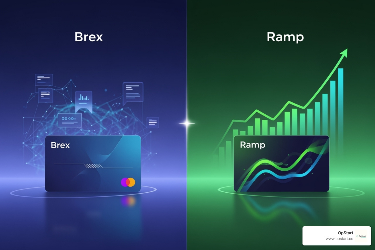 Brex dashboard showing integrated banking features - Brex vs Ramp