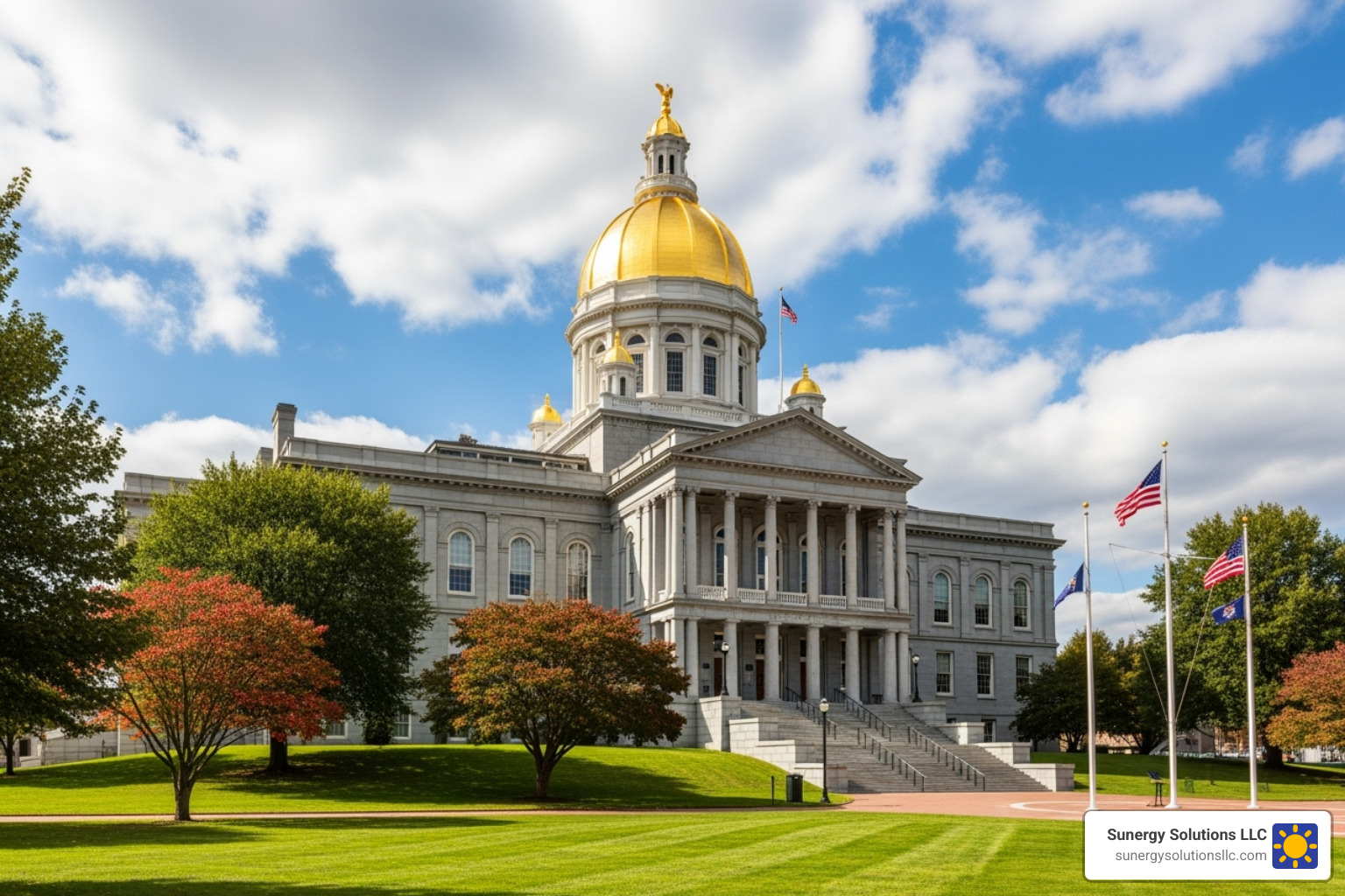 The New Hampshire State House in Concord. - nh solar power incentives The New Hampshire State House in Concord. - nh solar power incentives