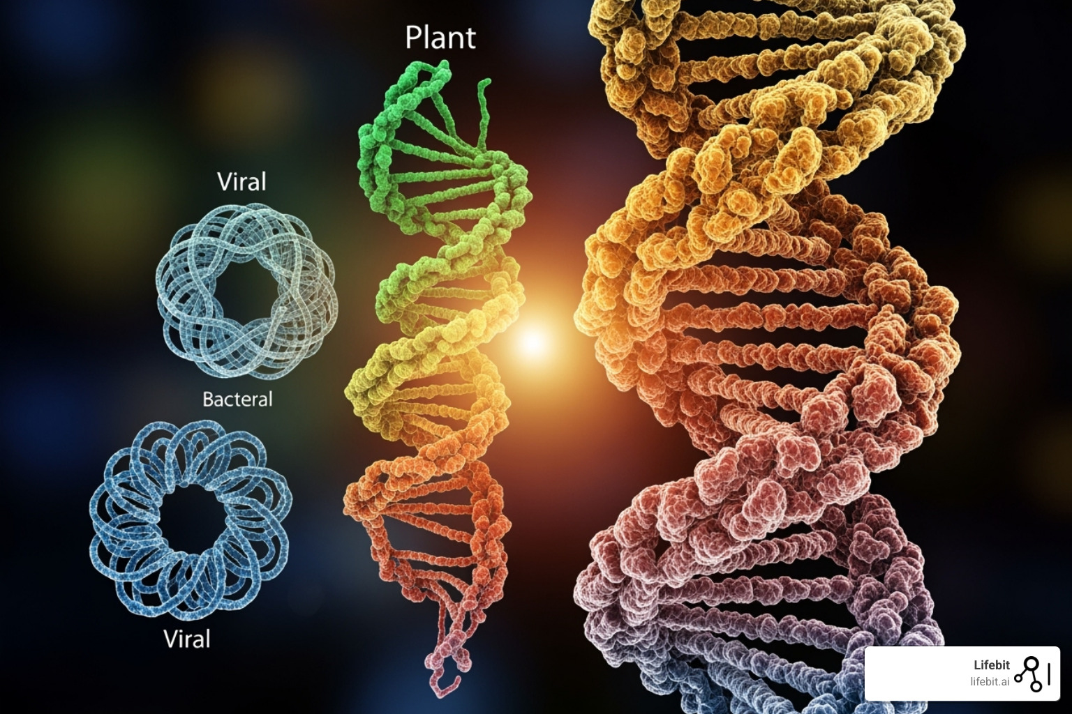 comparing the relative genome sizes of different organisms - genomes