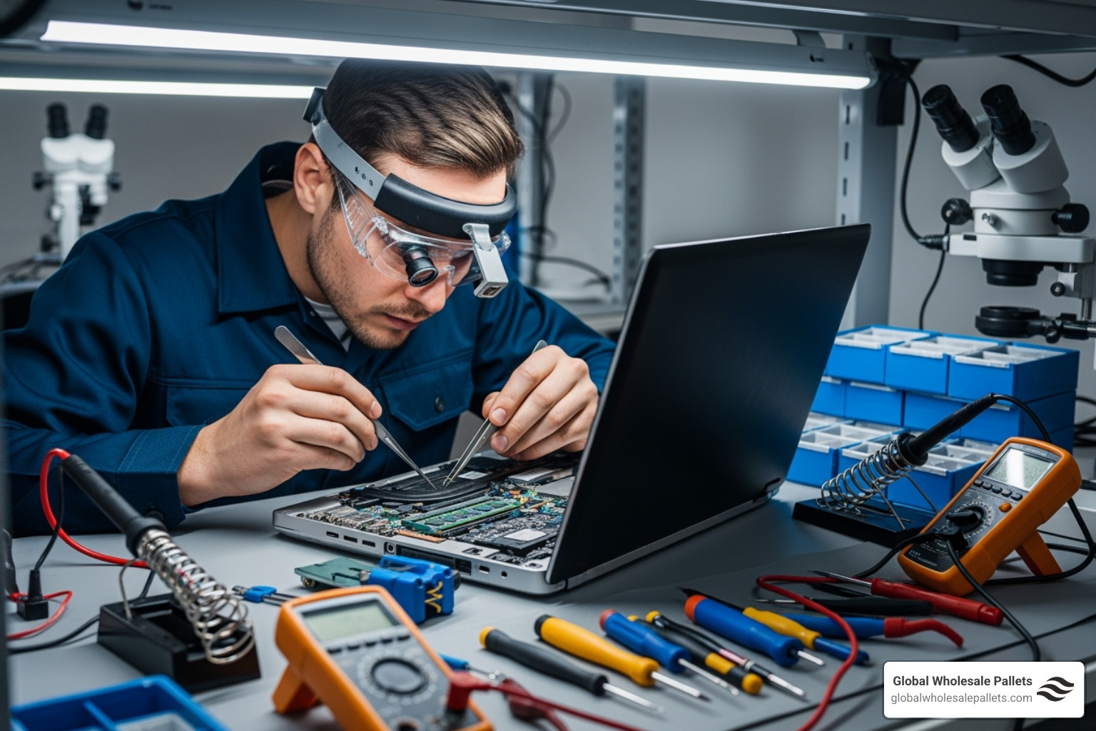 technician inspecting a laptop - Buy Wholesale HP and Dell Laptops
