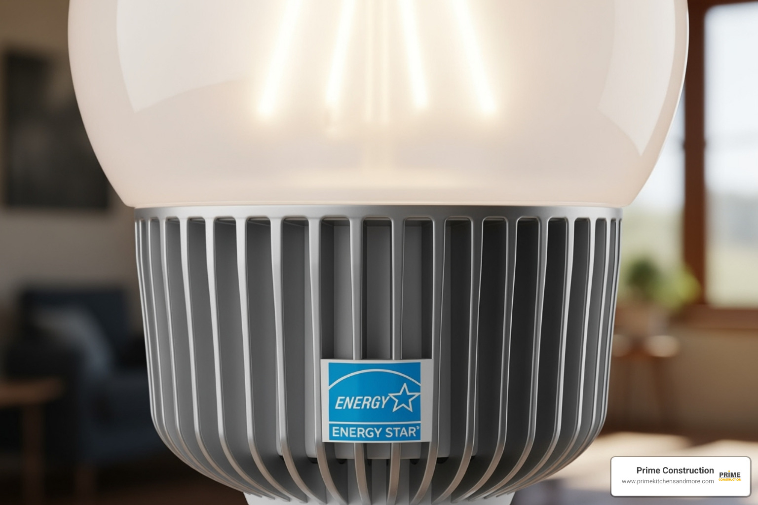 An ENERGY STAR certified LED bulb, signifying high energy efficiency and environmental responsibility - Bathroom lighting design ideas