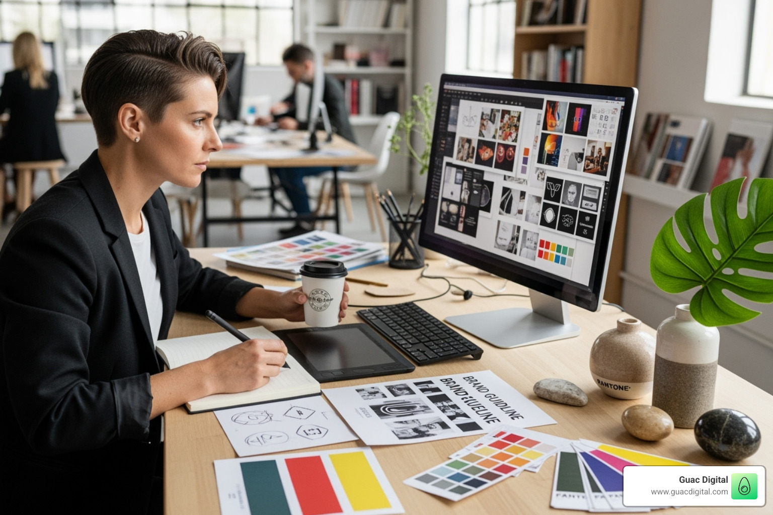Popular design software logos like Adobe Creative Suite, Figma, and Webflow - brand designer