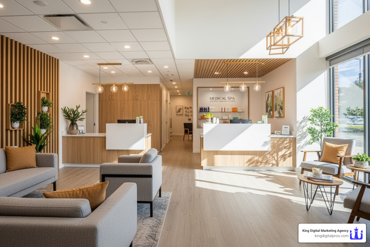 A mobile phone displaying a medspa's clean, responsive, and mobile-friendly website design, showcasing easy navigation and clear calls to action - Local SEO for medspas
