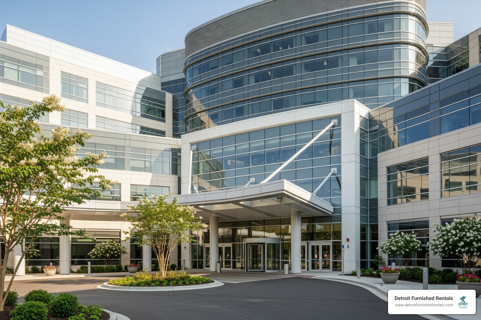 Award-winning hospital entrance - detroit hospitals list