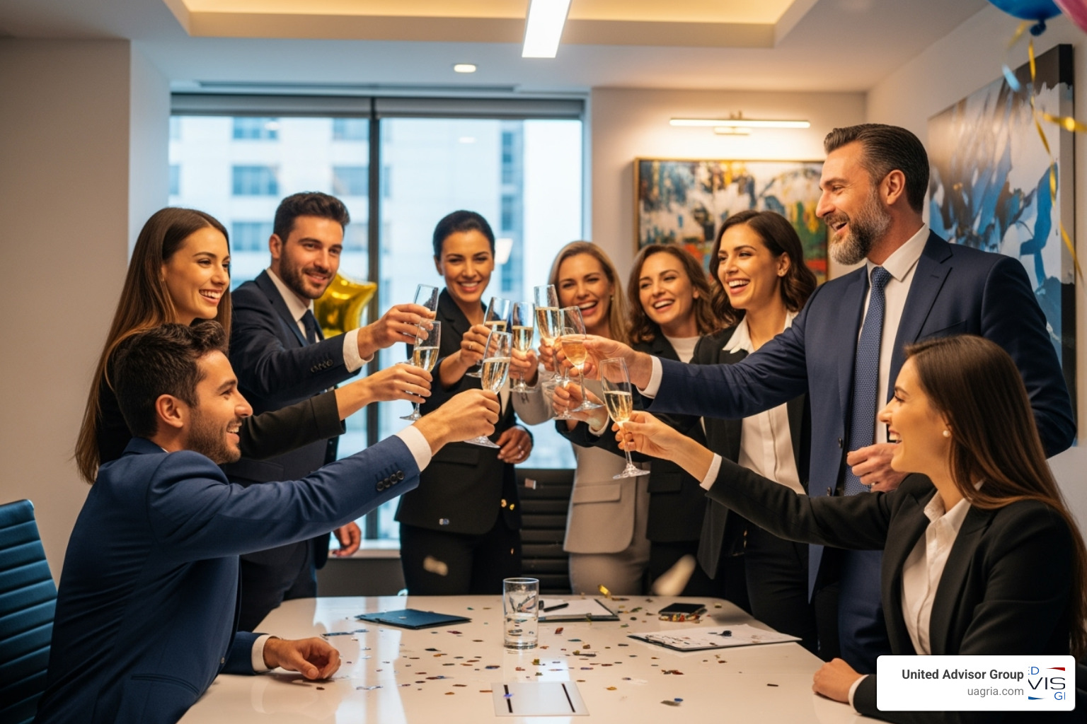 successful advisors celebrating - recruit independent advisors