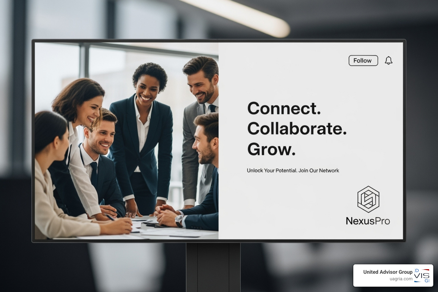 targeted LinkedIn ad for financial advisors - advisor recruitment marketing