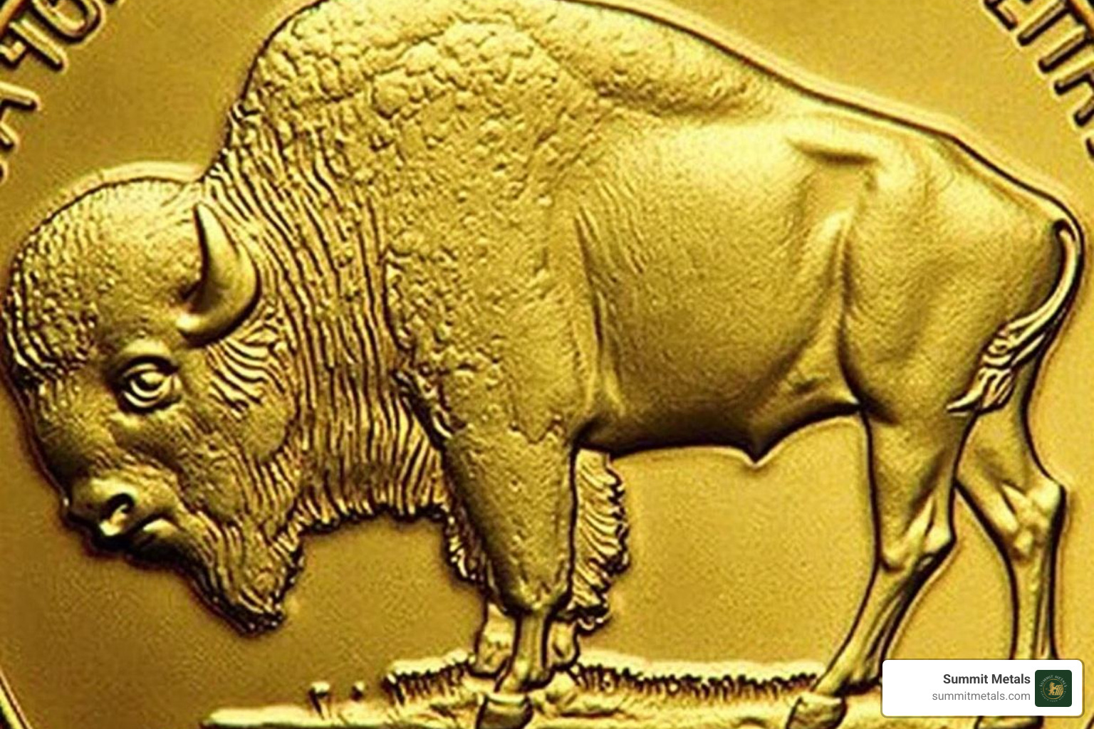 Hand securely holding a Gold Buffalo coin - buffalo 50 dollar gold coin