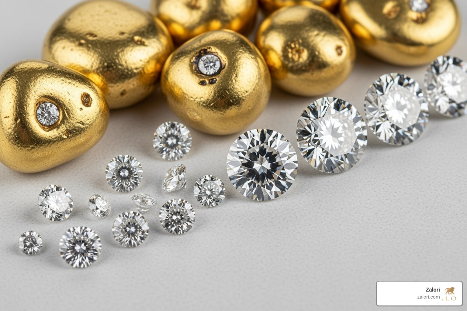 sustainable materials like recycled gold nuggets and lab-grown diamonds - Ethical jewelry brands