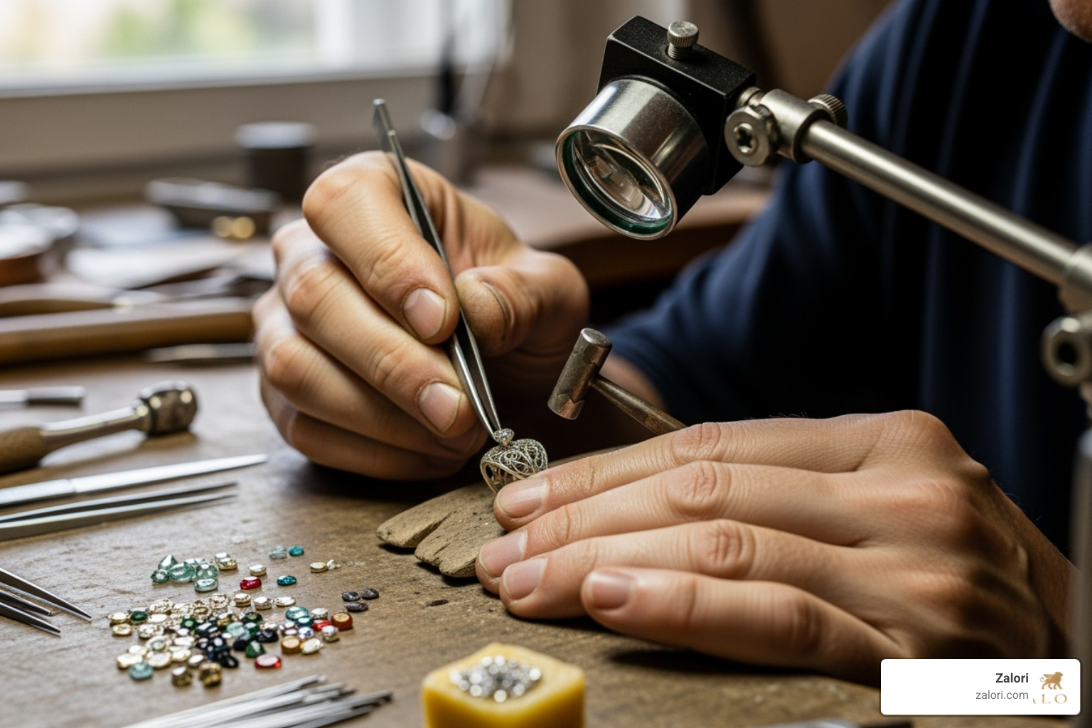 handcrafted jewelry made by skilled artisans - Ethical jewelry brands