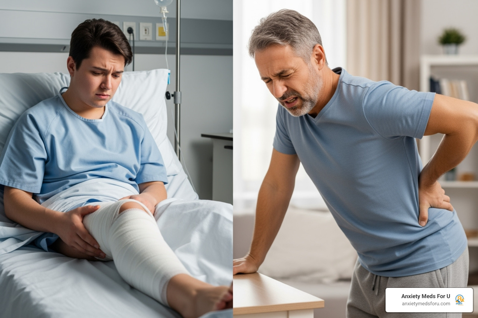 illustrating different types of pain like post-surgery or injury - what is tramadol used for