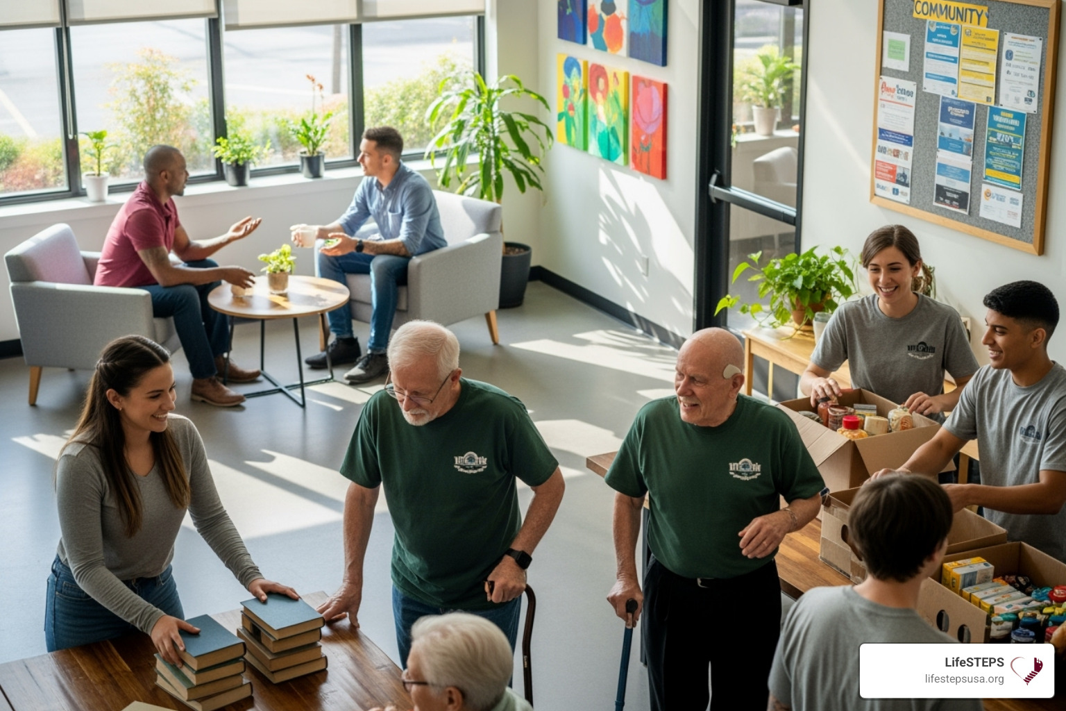 LifeSTEPS logo and community support - veterans help with security deposit LifeSTEPS logo and community support - veterans help with security deposit