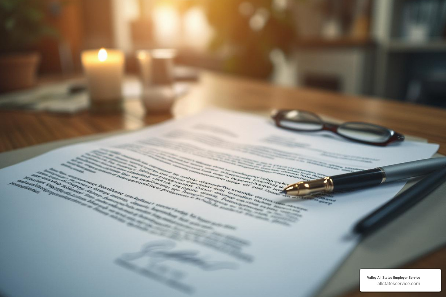 Official notice, such as a Notice of Inspection - I-9 compliance penalties