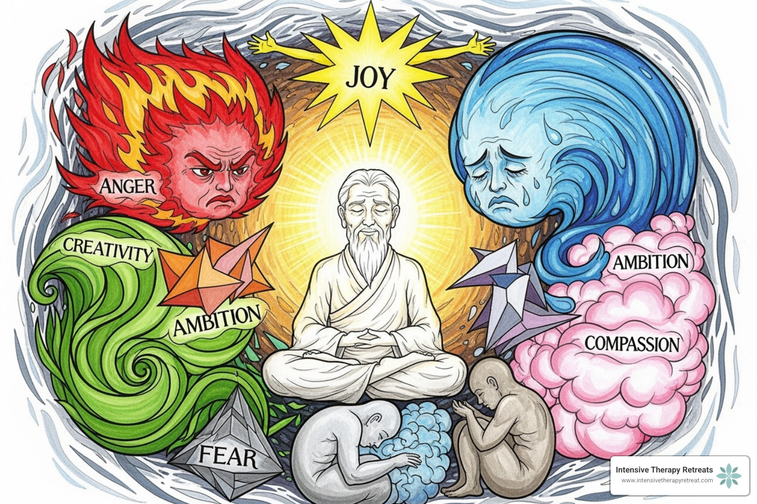 IFS Self and parts diagram - internal family systems therapy for shame and guilt