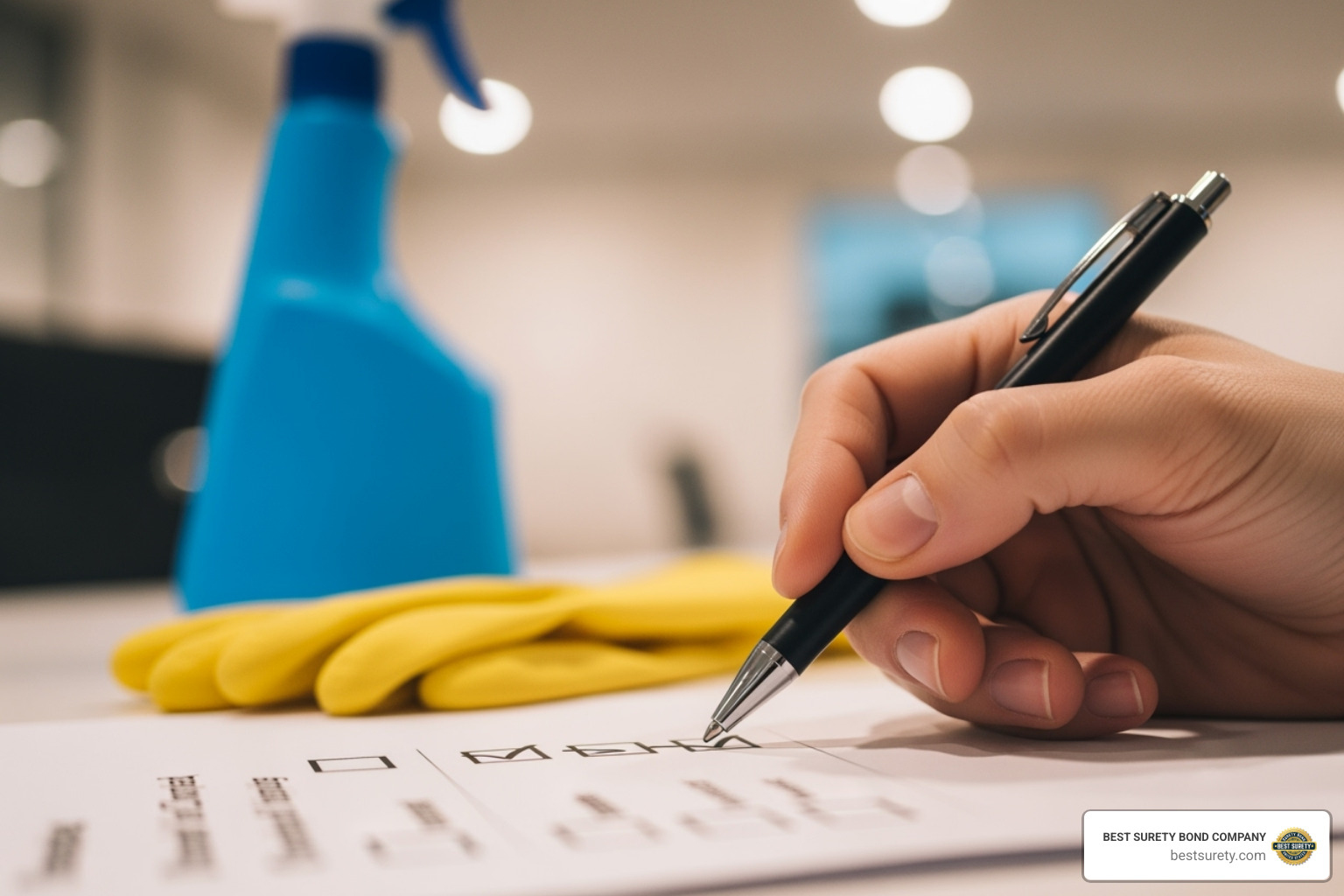 Checklist for getting a cleaning business started - how to get bonded and insured for a cleaning service