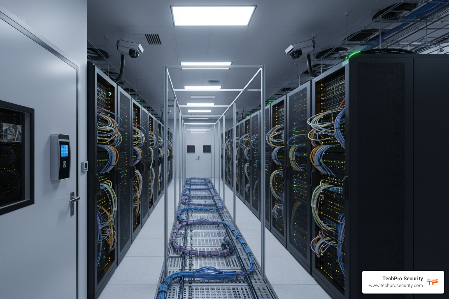 a secure server room - car dealership security
