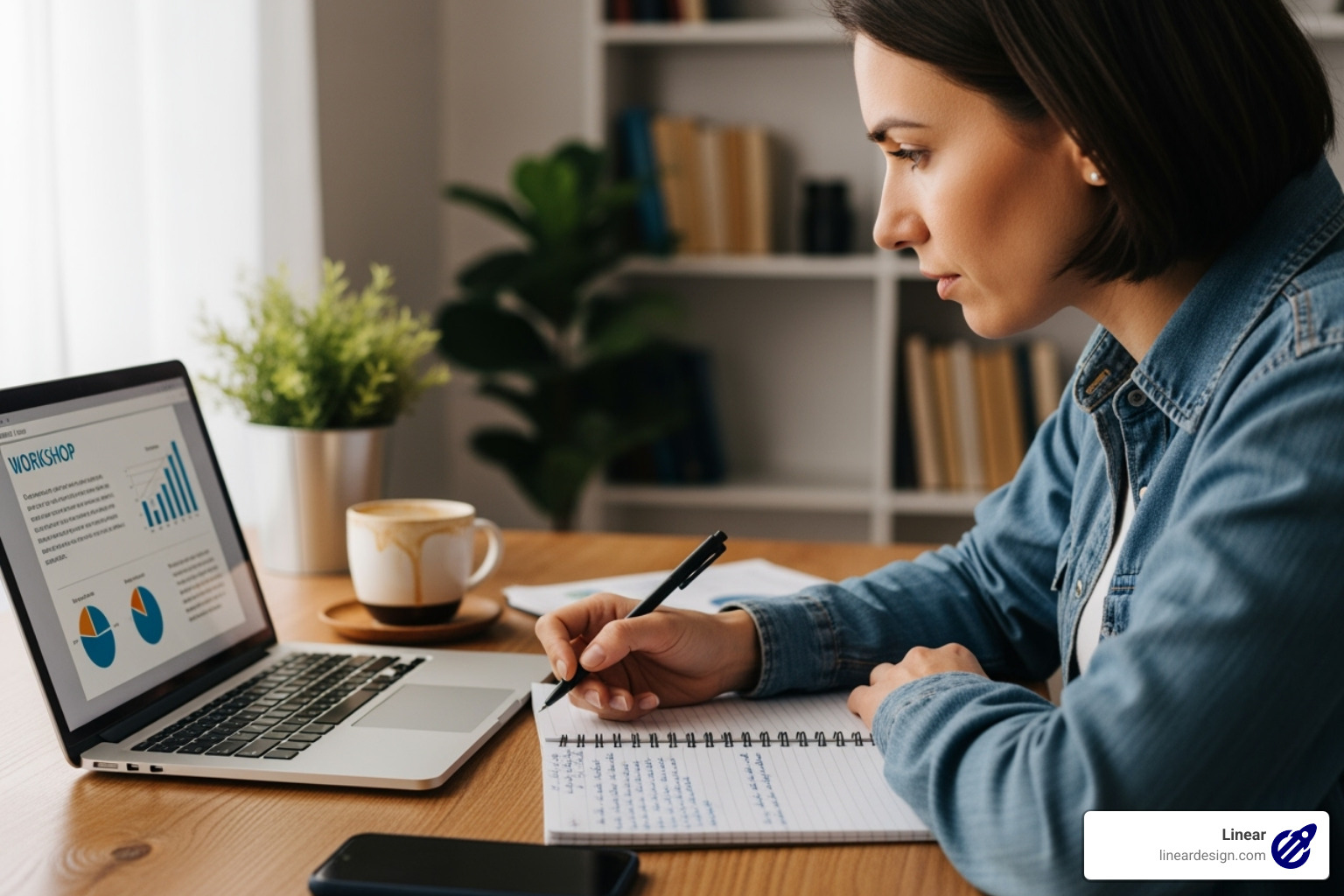 person participating in an online CRO workshop - how to learn about conversion rate optimization