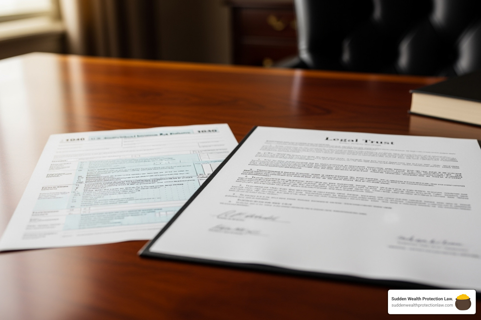 of a tax form next to a trust document - trustor definition
