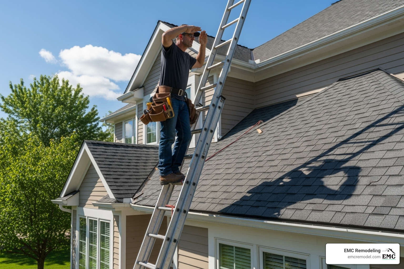Exterior roof inspection - roof repair service