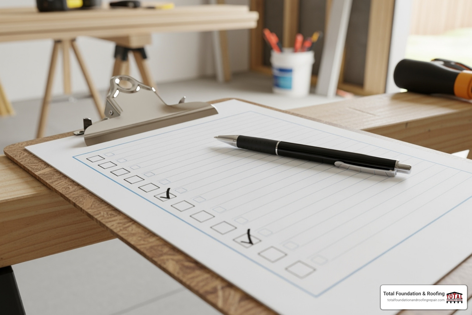 Checklist for hiring a contractor - foundation contractors near me