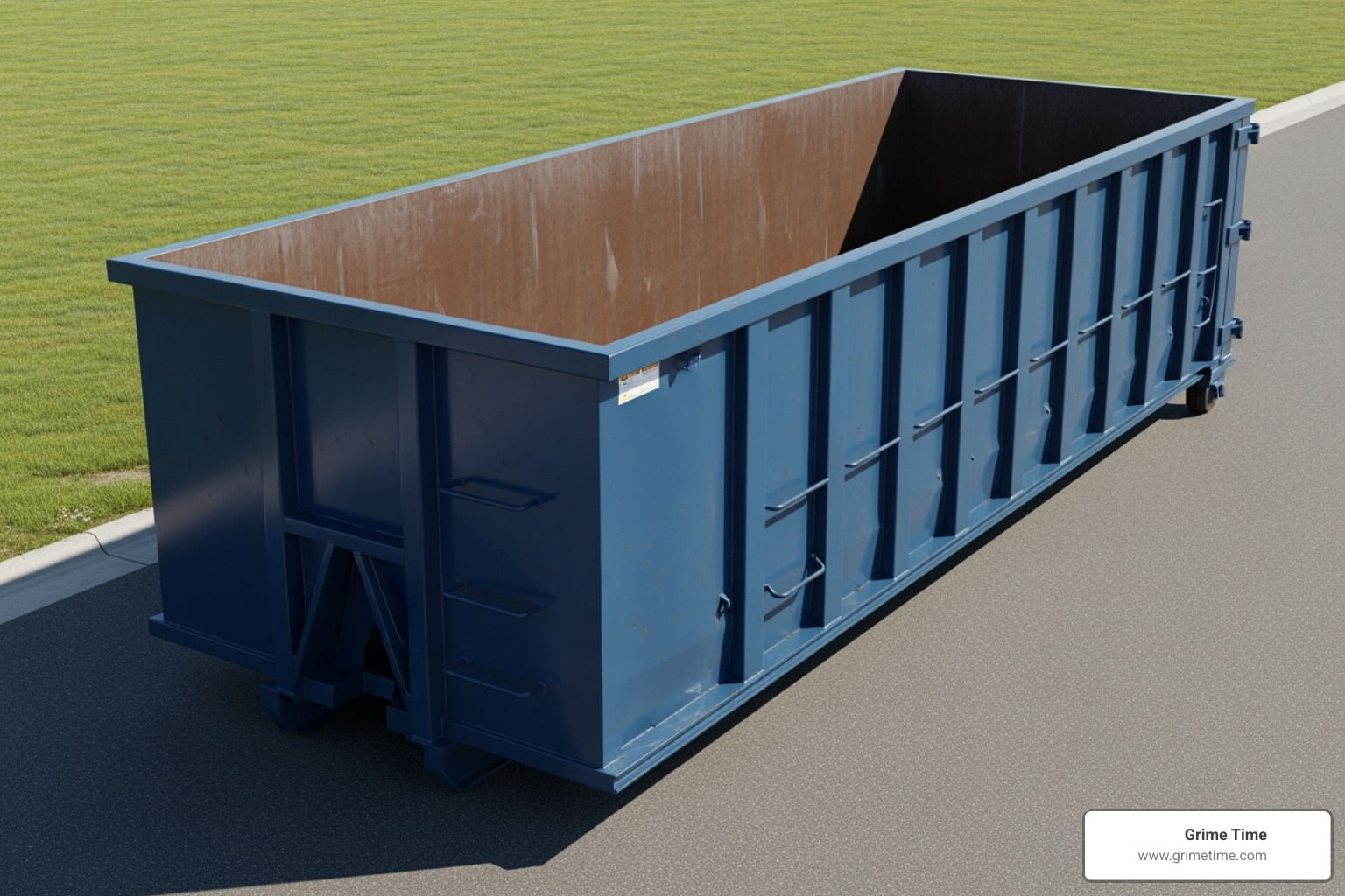 30-yard dumpster with dimension labels - 30 yard dumpster rental
