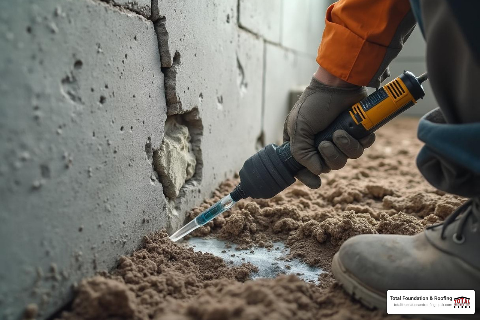 epoxy injection repair - house foundation leak repair