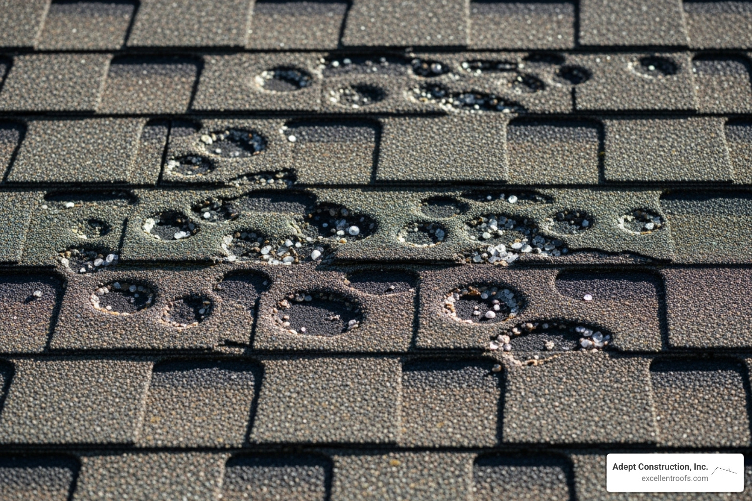 roof with hail damage - roofing companies naperville il