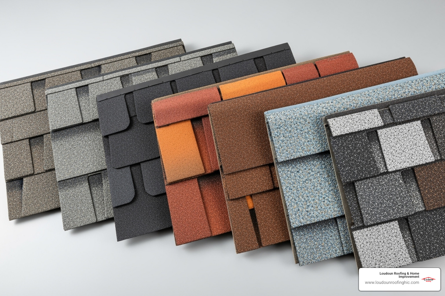 Different shingle colors and styles - roofing McLean VA