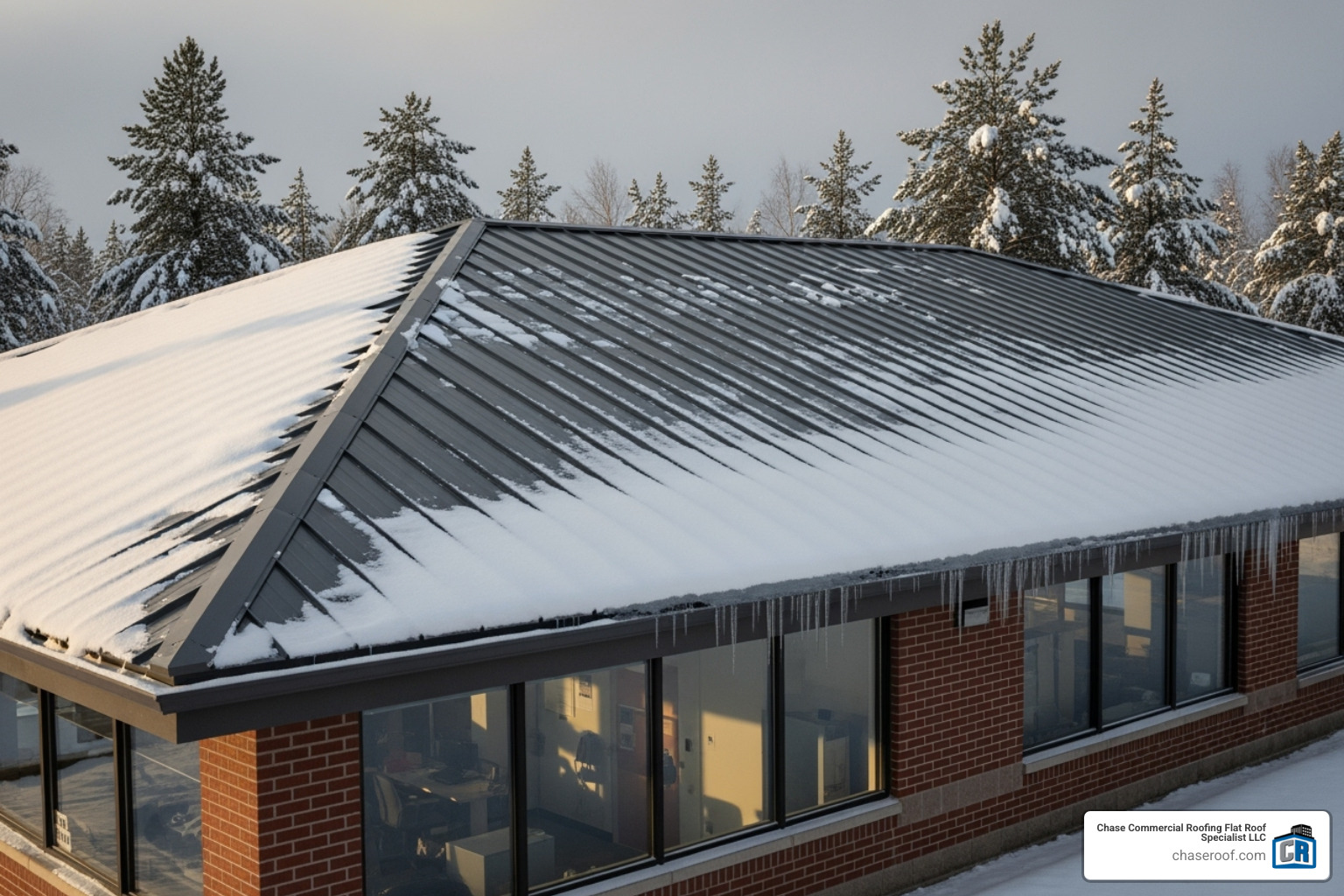 standing seam roof in a snowy or harsh weather environment - standing seam metal roof systems