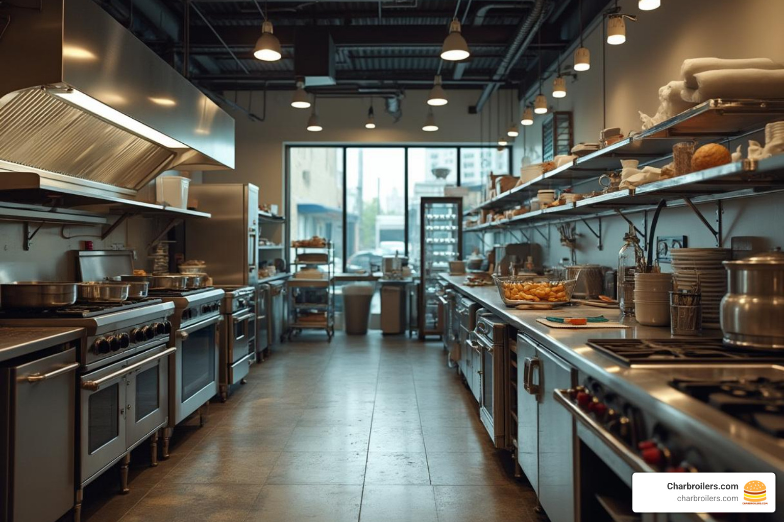 clean, well-organized used restaurant equipment showroom - used electric commercial oven