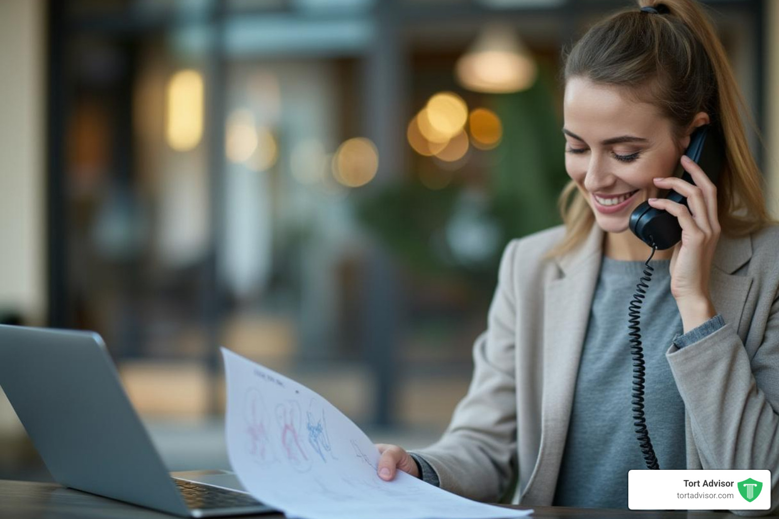 person on the phone with a checklist - when will i get my roundup settlement check